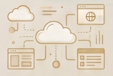 Illustration of cloud marketing platforms, portals, and integrations
